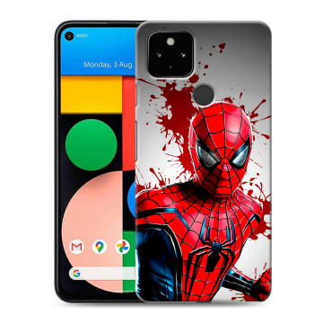 Силиконовый чехол на Google Pixel 4a 5G с принтом Spiderman Человек паук Силиконовый чехол на Google Pixel 4a 5G с принтом Spiderman Человек паук