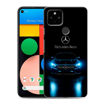 Силиконовый чехол на Google Pixel 4a 5G с принтом Mercedes Мерседес