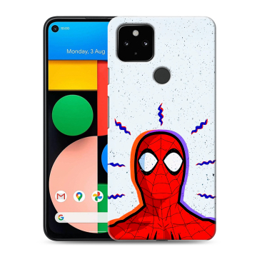 Силиконовый чехол на Google Pixel 4a 5G с принтом Spiderman Человек паук