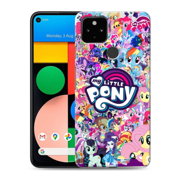 Силиконовый чехол на Google Pixel 4a 5G с принтом My little pony Дружба чудо Силиконовый чехол на Google Pixel 4a 5G с принтом My little pony Дружба чудо