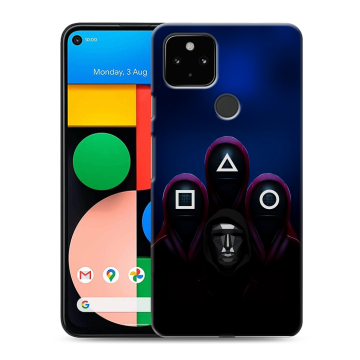 Силиконовый чехол на Google Pixel 4a 5G с принтом Игра Кальмара