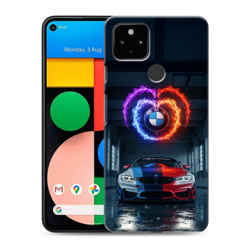 Силиконовый чехол на Google Pixel 4a 5G с принтом BMW БМВ Силиконовый чехол на Google Pixel 4a 5G с принтом BMW БМВ