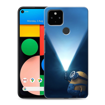 Силиконовый чехол на Google Pixel 4a 5G с принтом Миньоны Силиконовый чехол на Google Pixel 4a 5G с принтом Миньоны