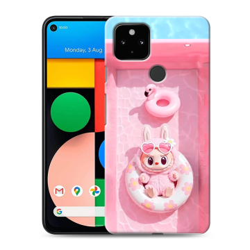 Силиконовый чехол на Google Pixel 4a 5G с принтом Labubu Лабубу Силиконовый чехол на Google Pixel 4a 5G с принтом Labubu Лабубу