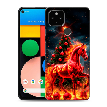 Силиконовый чехол на Google Pixel 4a 5G с принтом Новый год