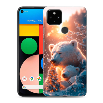 Силиконовый чехол на Google Pixel 4a 5G с принтом Новый год Силиконовый чехол на Google Pixel 4a 5G с принтом Новый год