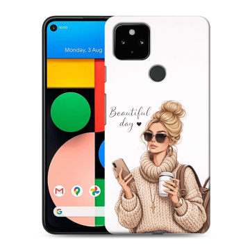 Силиконовый чехол на Google Pixel 4a 5G с принтом женский Силиконовый чехол на Google Pixel 4a 5G с принтом женский