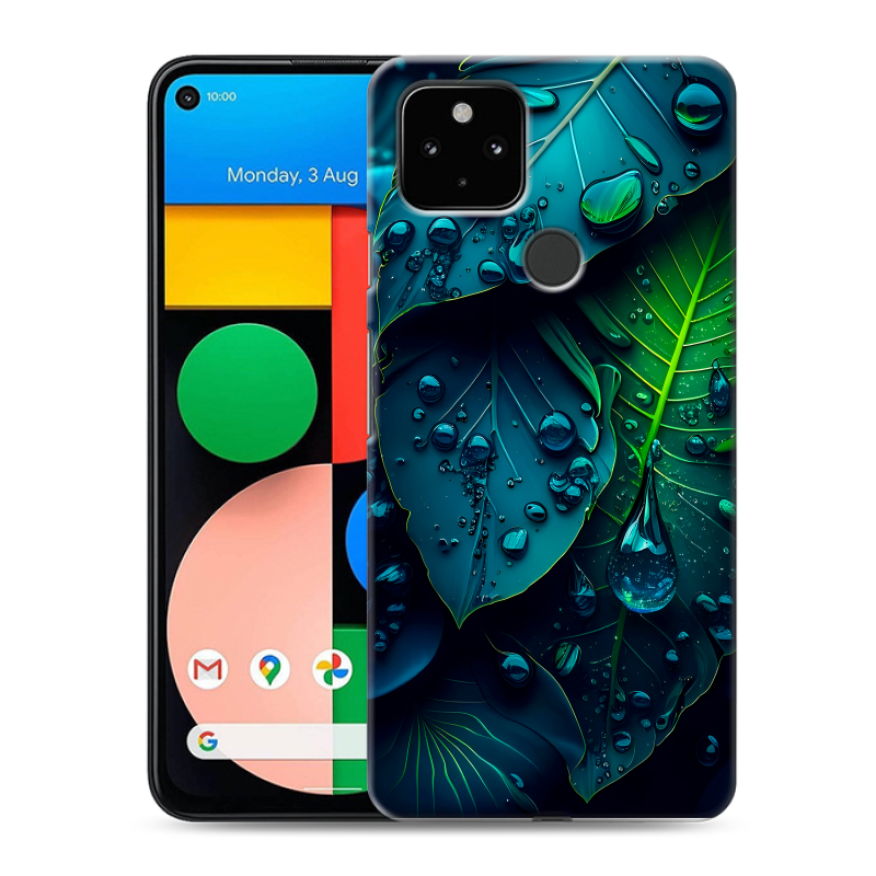 Пластиковый чехол на Google Pixel 4a 5G с принтом Листья Пластиковый чехол на Google Pixel 4a 5G с принтом Листья