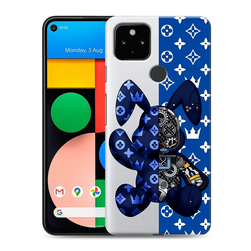 Силиконовый чехол на Google Pixel 4a 5G с принтом Луи робот Силиконовый чехол на Google Pixel 4a 5G с принтом Луи робот