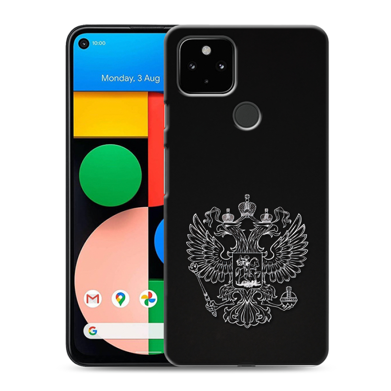 Силиконовый чехол на Google Pixel 4a 5G с принтом Герб России Силиконовый чехол на Google Pixel 4a 5G с принтом Герб России
