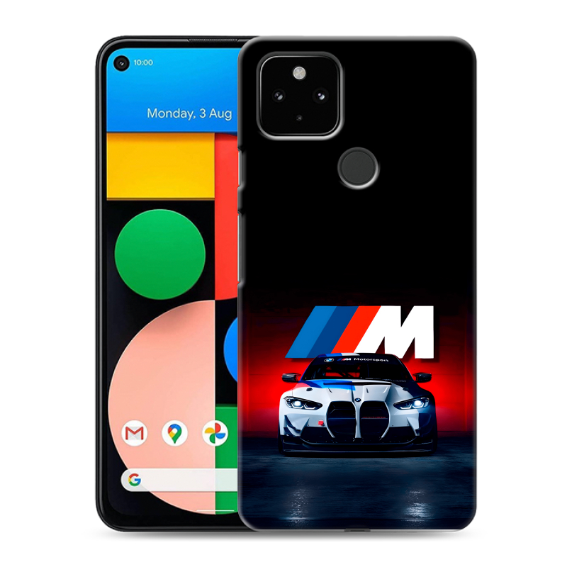 Силиконовый чехол на Google Pixel 4a 5G с принтом БМВ BMW Силиконовый чехол на Google Pixel 4a 5G с принтом БМВ BMW