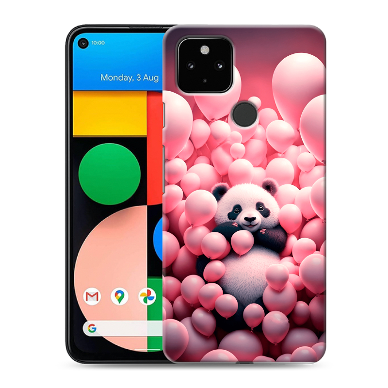 Силиконовый чехол на Google Pixel 4a 5G с принтом Панда Силиконовый чехол на Google Pixel 4a 5G с принтом Панда