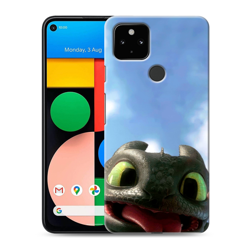 Пластиковый чехол на Google Pixel 4a 5G с принтом Как приручить дракона Пластиковый чехол на Google Pixel 4a 5G с принтом Как приручить дракона