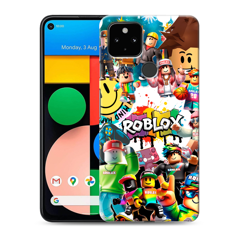 Пластиковый чехол на Google Pixel 4a 5G с принтом Roblox Роблокс Пластиковый чехол на Google Pixel 4a 5G с принтом Roblox Роблокс
