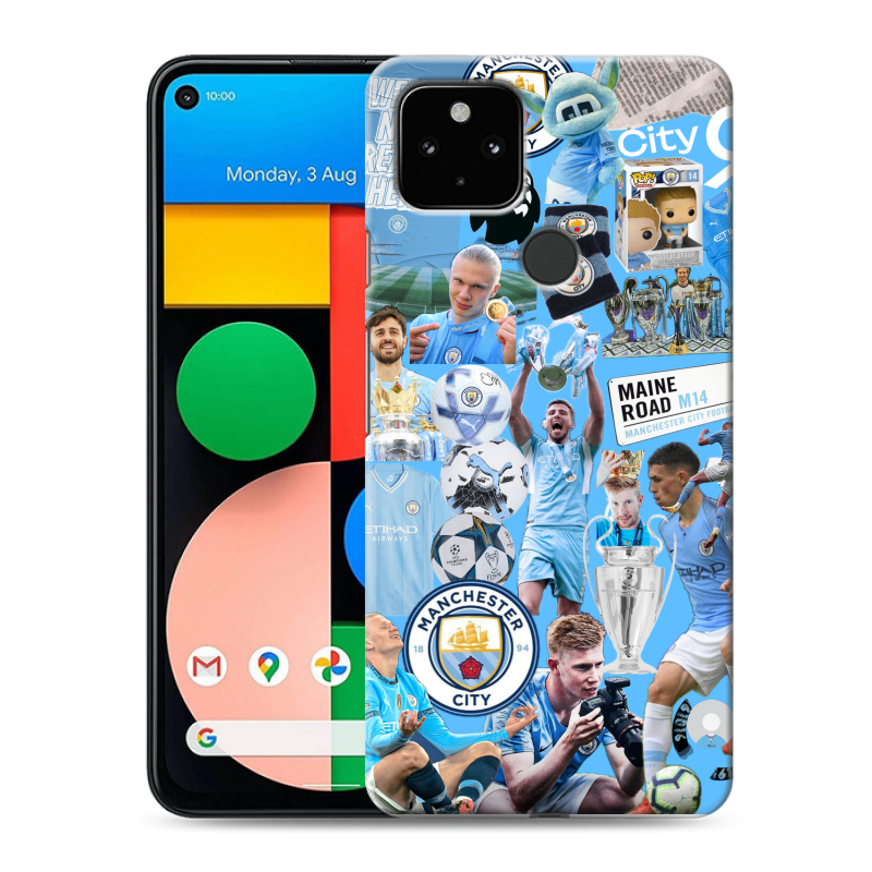 Пластиковый чехол на Google Pixel 4a 5G с принтом Man City Манчестер Сити Пластиковый чехол на Google Pixel 4a 5G с принтом Man City Манчестер Сити