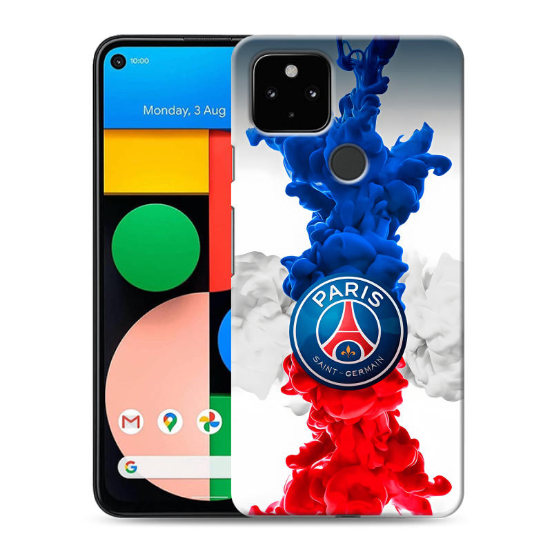 Пластиковый чехол на Google Pixel 4a 5G с принтом PSG ПСЖ Пластиковый чехол на Google Pixel 4a 5G с принтом PSG ПСЖ