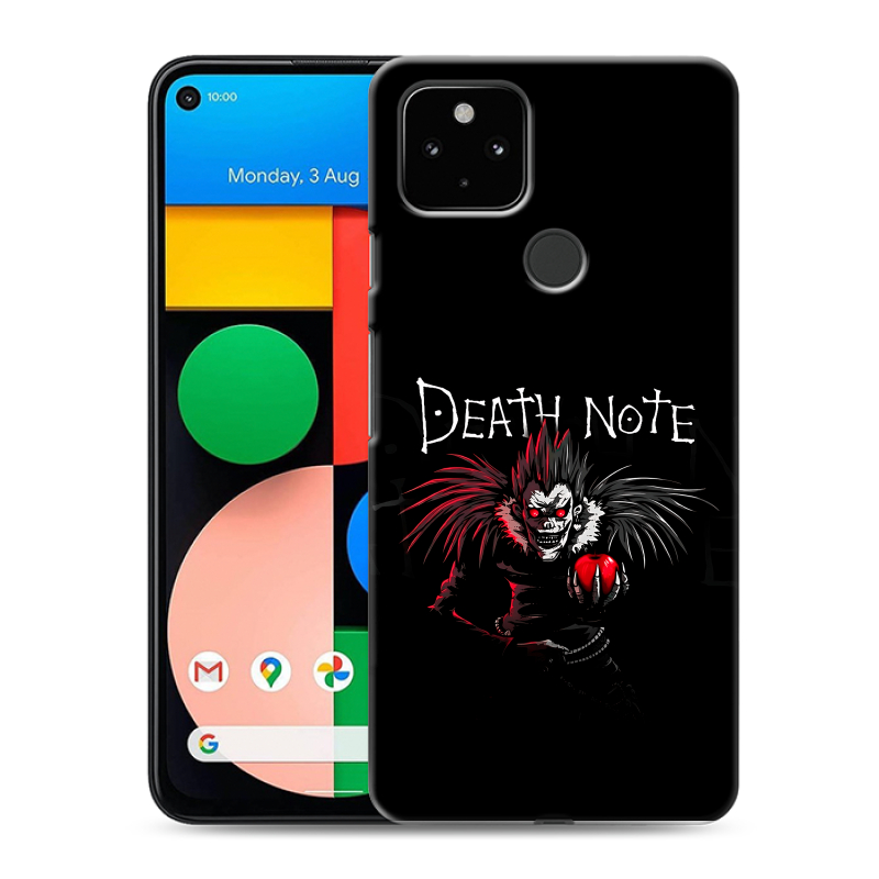 Пластиковый чехол на Google Pixel 4a 5G с принтом Death note Тетрадь смерти Пластиковый чехол на Google Pixel 4a 5G с принтом Death note Тетрадь смерти