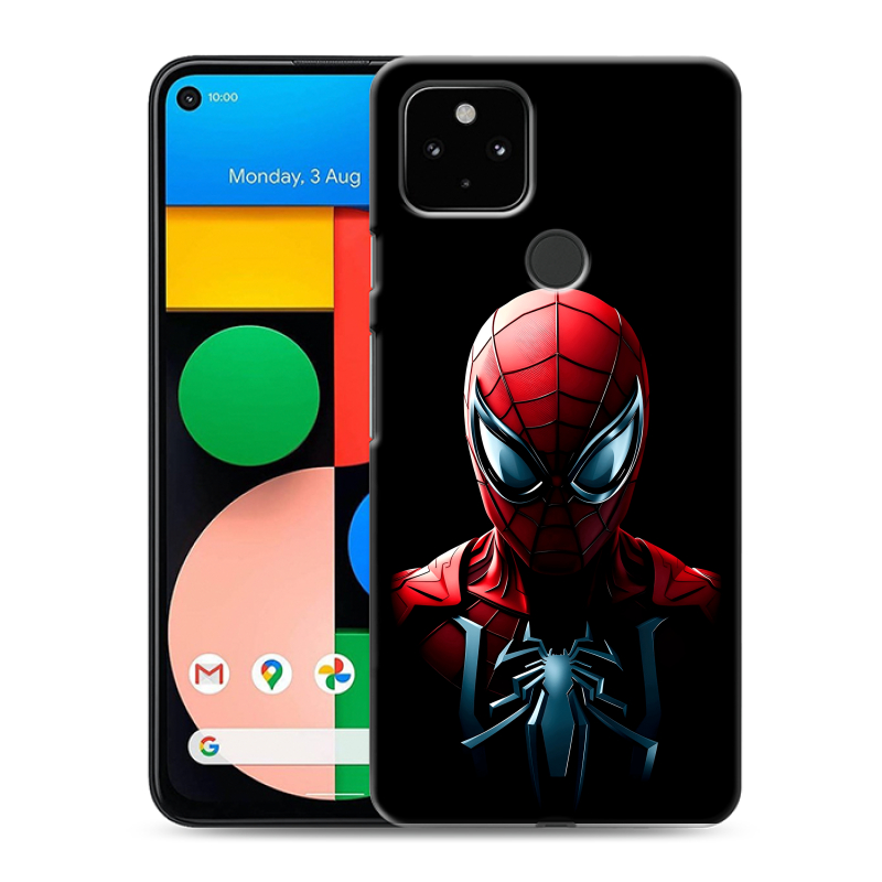 Силиконовый противоударный чехол на Google Pixel 4a 5G с принтом Spiderman Человек паук Силиконовый противоударный чехол на Google Pixel 4a 5G с принтом Spiderman Человек паук