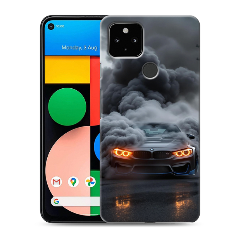 Пластиковый чехол на Google Pixel 4a 5G с принтом BMW БМВ Пластиковый чехол на Google Pixel 4a 5G с принтом BMW БМВ