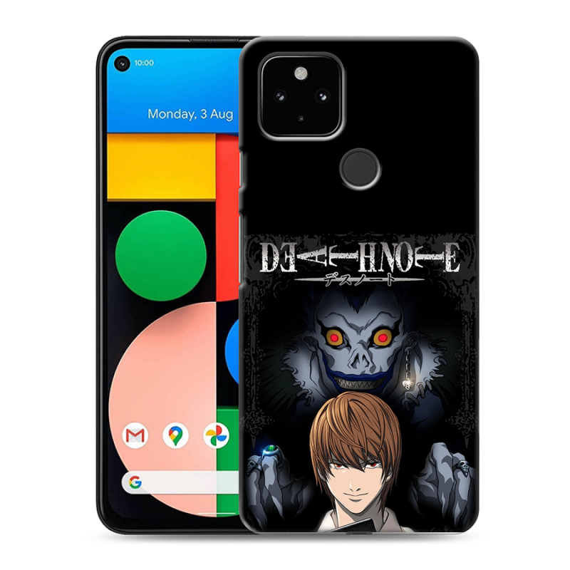 Силиконовый чехол на Google Pixel 4a 5G с принтом Death note Тетрадь смерти Силиконовый чехол на Google Pixel 4a 5G с принтом Death note Тетрадь смерти
