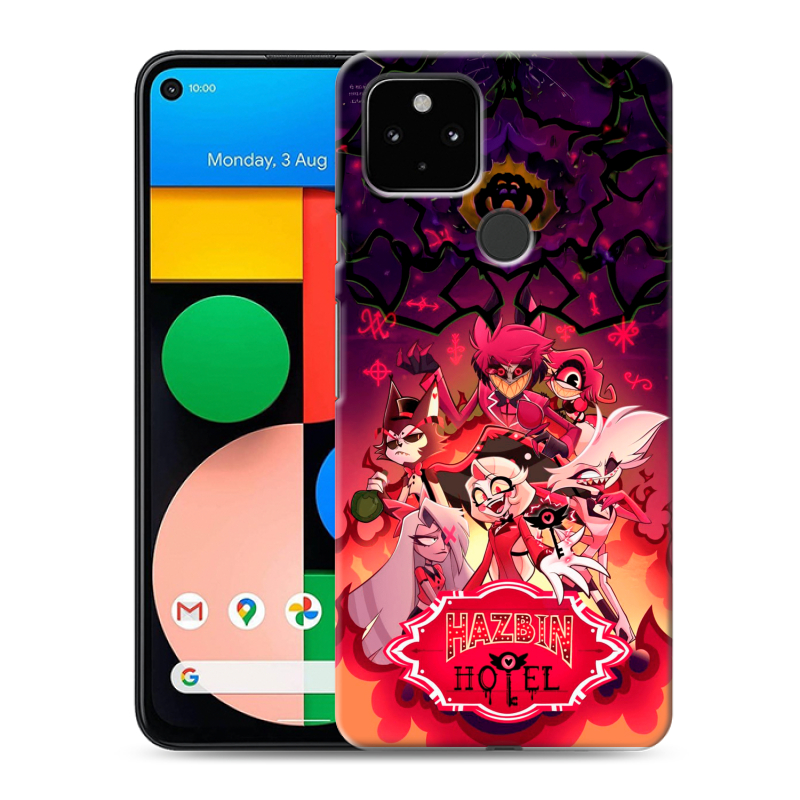 Силиконовый чехол на Google Pixel 4a 5G с принтом Hazbin Hotel Отель Хазбин Силиконовый чехол на Google Pixel 4a 5G с принтом Hazbin Hotel Отель Хазбин