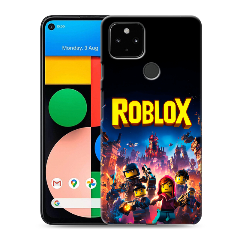 Пластиковый чехол на Google Pixel 4a 5G с принтом Roblox Роблокс Пластиковый чехол на Google Pixel 4a 5G с принтом Roblox Роблокс