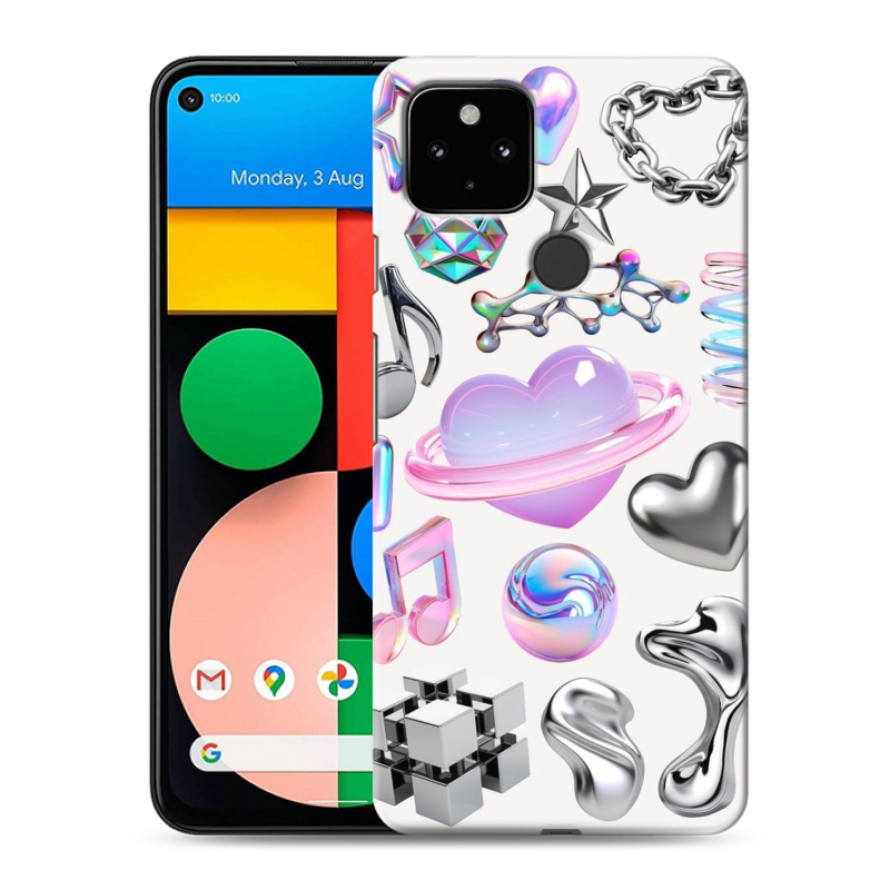 Силиконовый чехол на Google Pixel 4a 5G с принтом Y2K Силиконовый чехол на Google Pixel 4a 5G с принтом Y2K