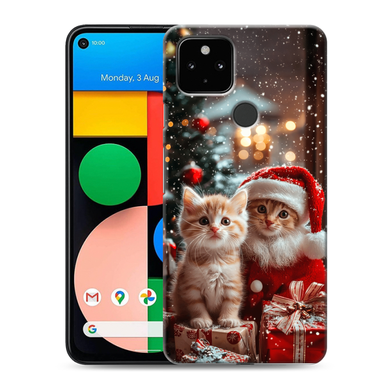 Силиконовый чехол на Google Pixel 4a 5G с принтом Новый год Силиконовый чехол на Google Pixel 4a 5G с принтом Новый год