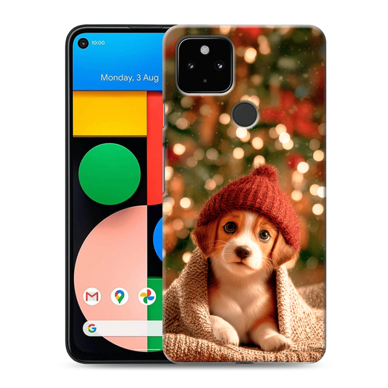 Пластиковый чехол на Google Pixel 4a 5G с принтом Новый год Пластиковый чехол на Google Pixel 4a 5G с принтом Новый год