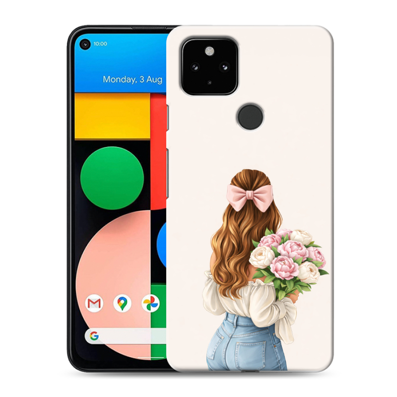 Пластиковый чехол на Google Pixel 4a 5G с принтом женский Пластиковый чехол на Google Pixel 4a 5G с принтом женский