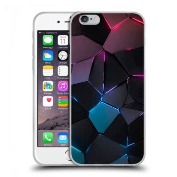 Силиконовый чехол на Iphone 6/6s с принтом Геометрия неона