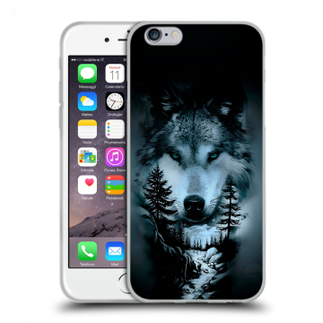 Силиконовый чехол на Iphone 6/6s с принтом Лесной волк