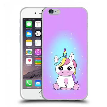 Силиконовый чехол на Iphone 6/6s с принтом Единорог