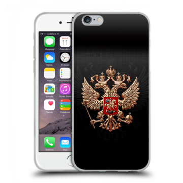 Силиконовый чехол на Iphone 6/6s с принтом Герб России
