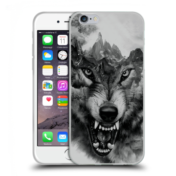 Силиконовый чехол на Iphone 6/6s с принтом Волк