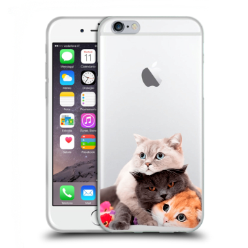 Силиконовый чехол на Iphone 6/6s с принтом Кошки