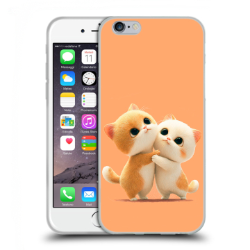 Силиконовый чехол на Iphone 6/6s с принтом Милые котики