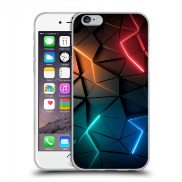 Силиконовый чехол на Iphone 6/6s с принтом Абстракция неон