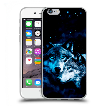 Силиконовый чехол на Iphone 6/6s с принтом Волки