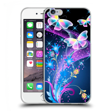 Силиконовый чехол на Iphone 6/6s с принтом Бабочки