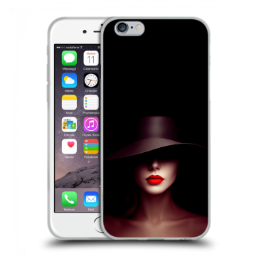 Силиконовый чехол на Iphone 6/6s с принтом Девушка в шляпе Силиконовый чехол на Iphone 6/6s с принтом Девушка в шляпе