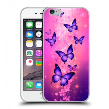 Силиконовый чехол на Iphone 6/6s с принтом Бабочки