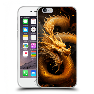 Силиконовый чехол на Iphone 6/6s с принтом Золотой дракон Силиконовый чехол на Iphone 6/6s с принтом Золотой дракон