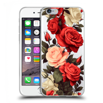 Силиконовый чехол на Iphone 6/6s с принтом Розы Силиконовый чехол на Iphone 6/6s с принтом Розы