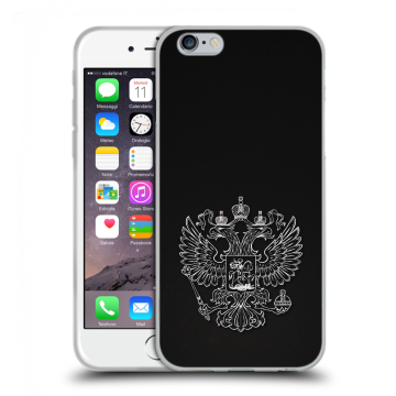 Силиконовый чехол на Iphone 6/6s с принтом Герб России Силиконовый чехол на Iphone 6/6s с принтом Герб России