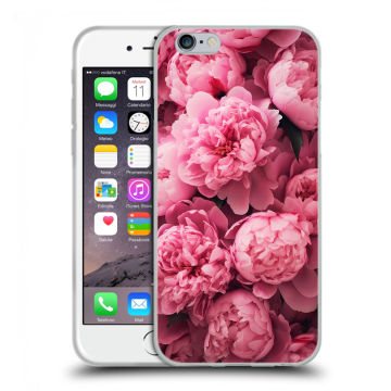 Силиконовый чехол на Iphone 6/6s с принтом цветы пионы Силиконовый чехол на Iphone 6/6s с принтом цветы пионы