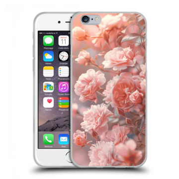 Силиконовый чехол на Iphone 6/6s с принтом Розовые розы Силиконовый чехол на Iphone 6/6s с принтом Розовые розы