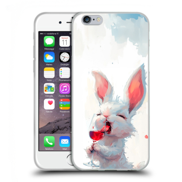 Силиконовый чехол на Iphone 6/6s с принтом кролик зайчик Силиконовый чехол на Iphone 6/6s с принтом кролик зайчик