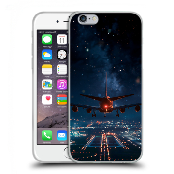 Силиконовый чехол на Iphone 6/6s с принтом самолет Силиконовый чехол на Iphone 6/6s с принтом самолет