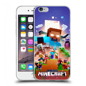 Силиконовый чехол на Iphone 6/6s с принтом Майнкрафт Minecraft Силиконовый чехол на Iphone 6/6s с принтом Майнкрафт Minecraft